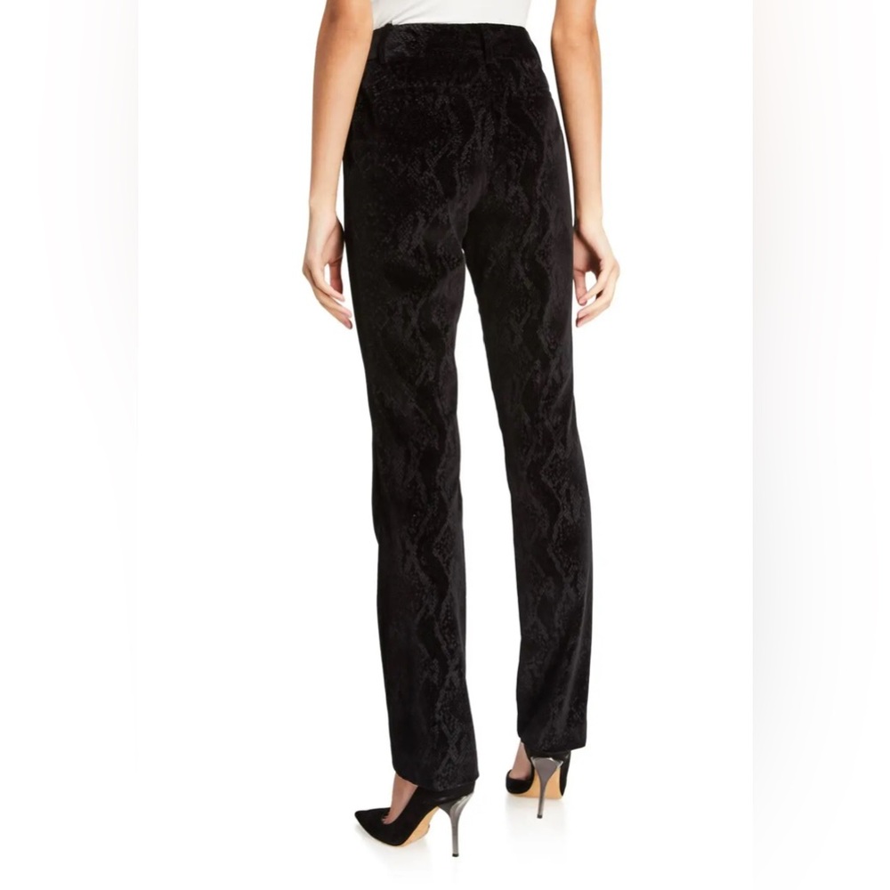 Frame Perfect Velvet Snake Print Trousers Pants Size 8 NWT - Picture 2 of 8